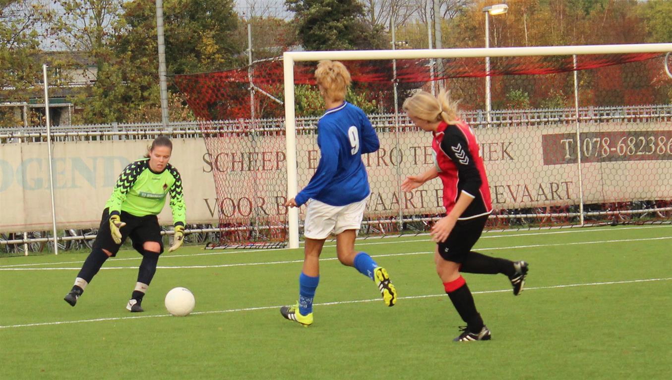 Keepster Elisa Heijkoop moest regelmatg reddend optreden - kopie